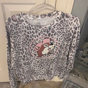 Leopard Print Crew Neck Sweater